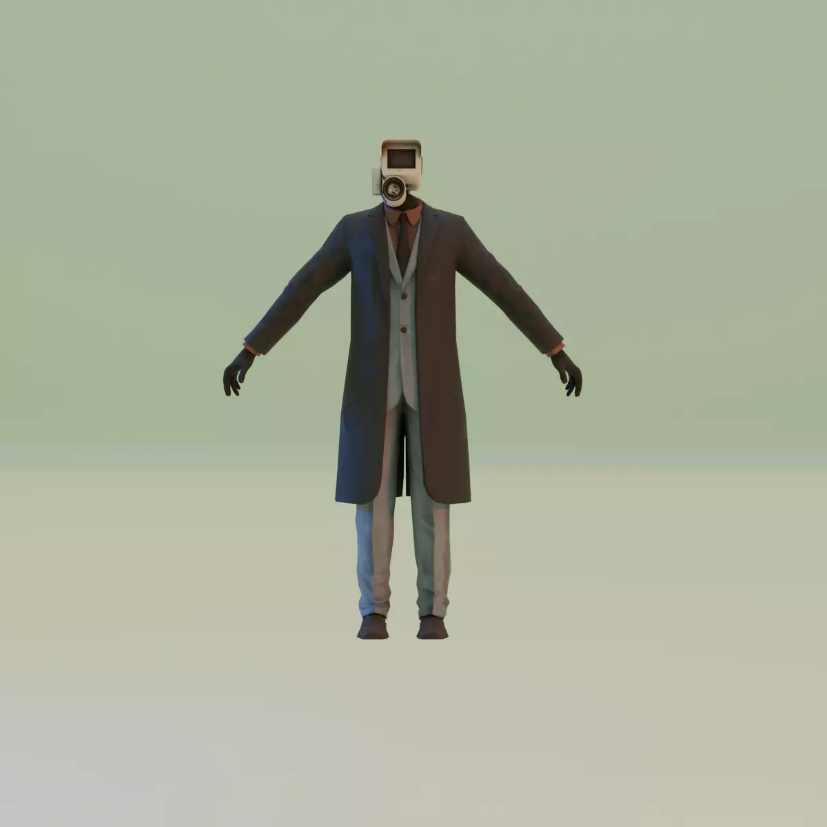 cameraman skibidi toilet 3D model