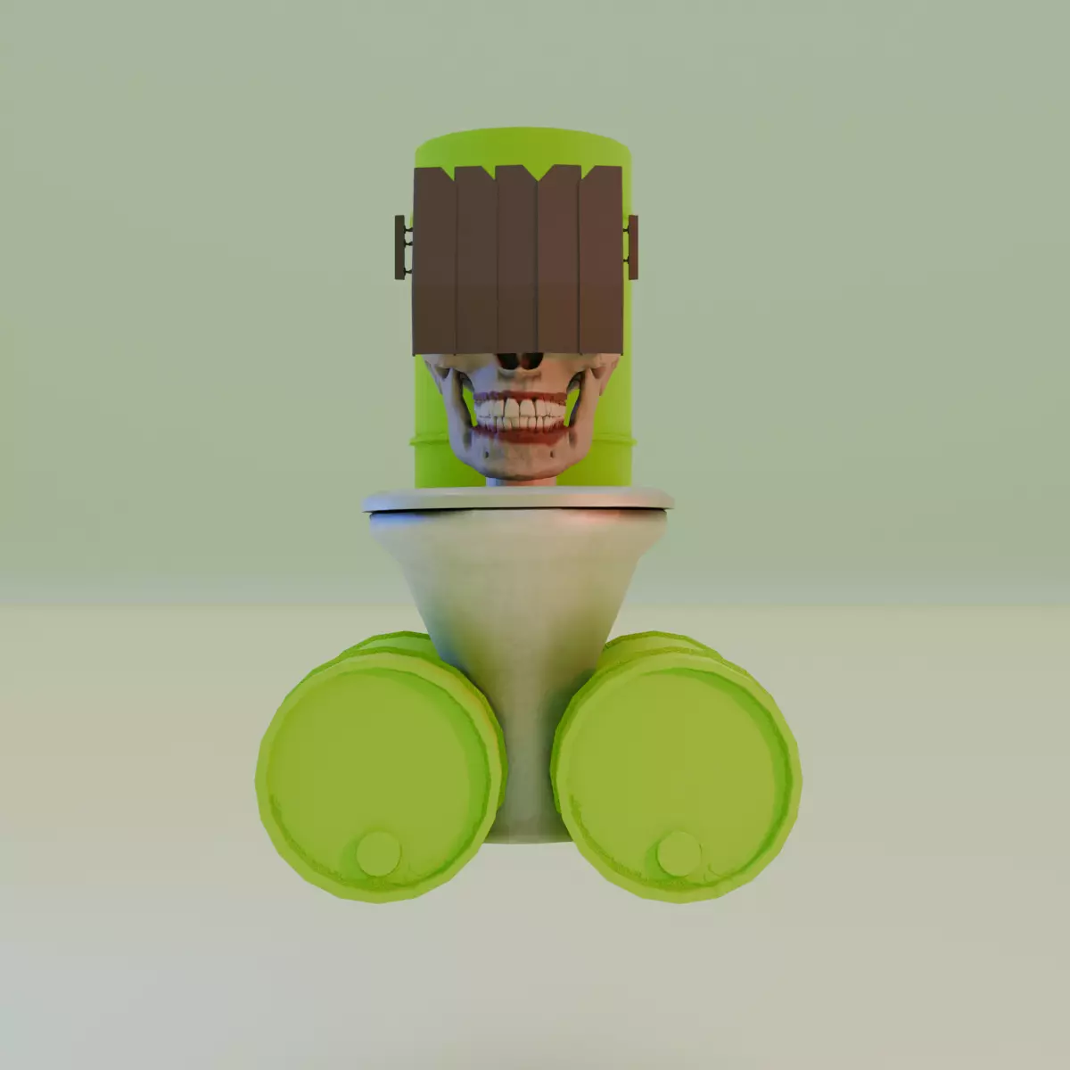 Skibidi Toxic Skull  3D model_0