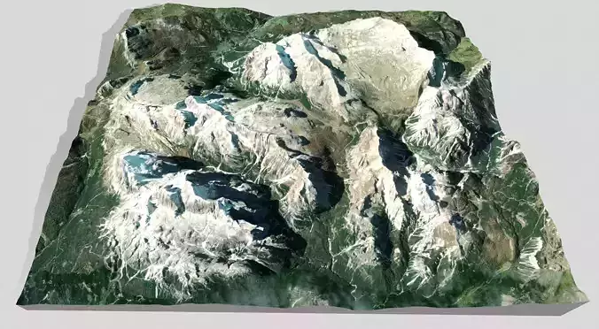 Mountain landscape Piz Parom Italy