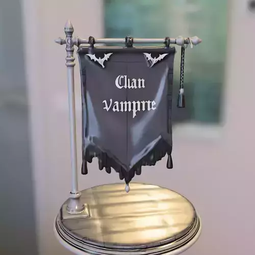 Vampire Clan Banner 3D model