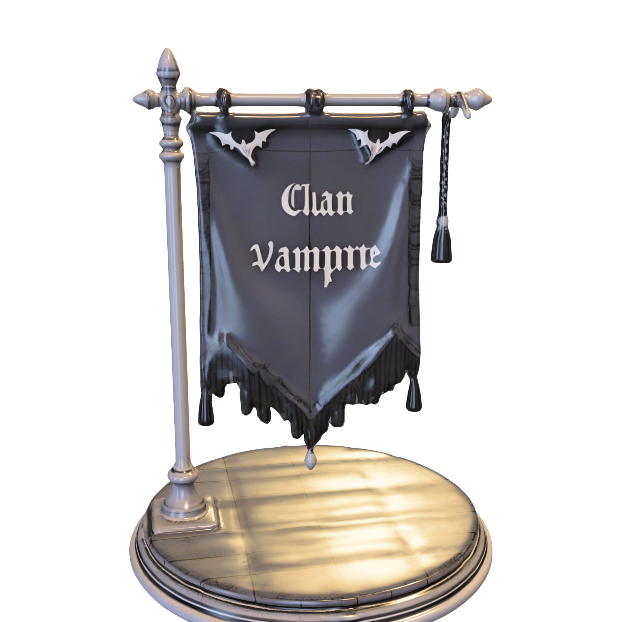 Vampire Clan Banner 3D model_5