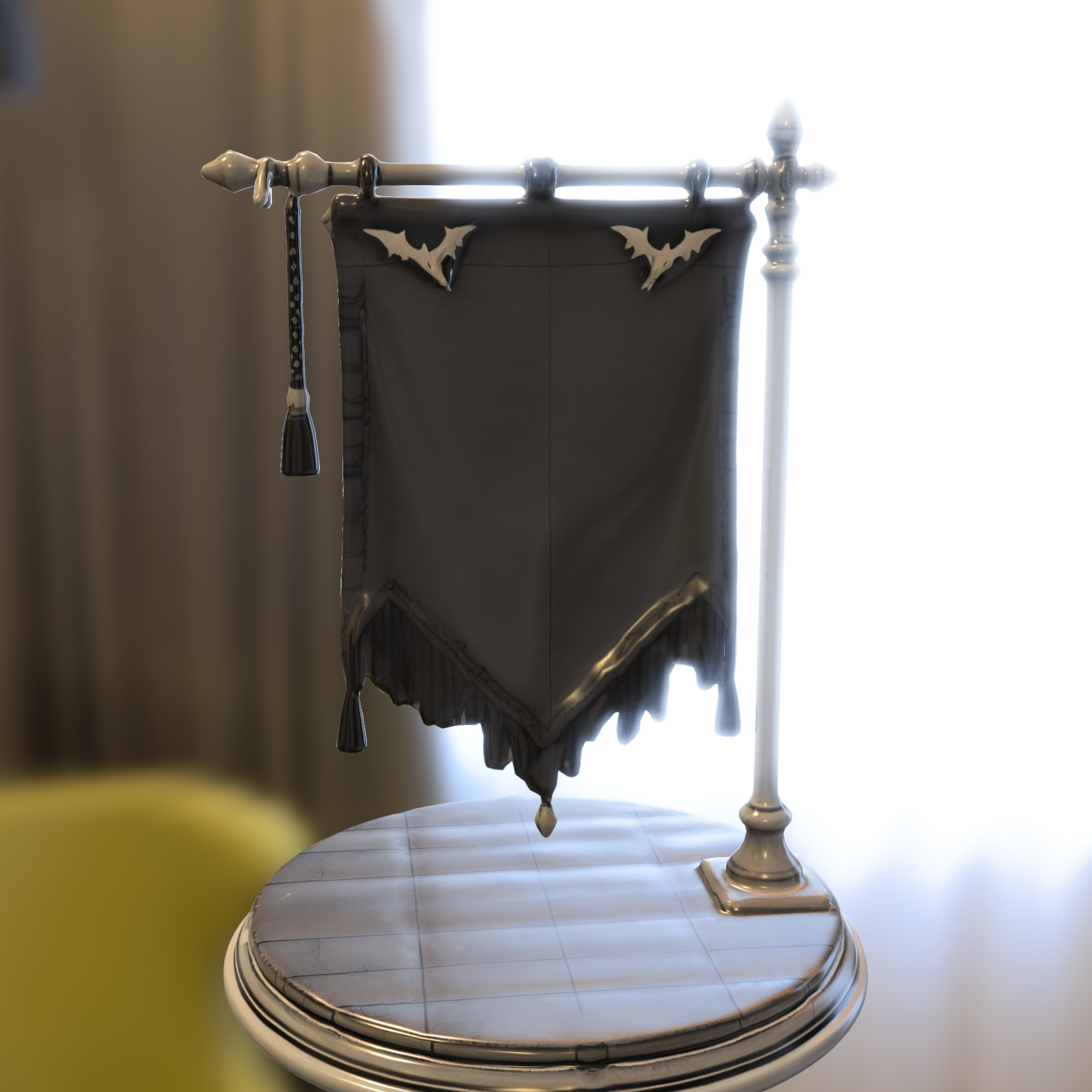 Vampire Clan Banner 3D model_4