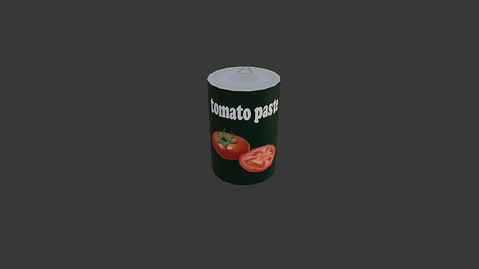 tomato paste  Free low-poly 3D model
