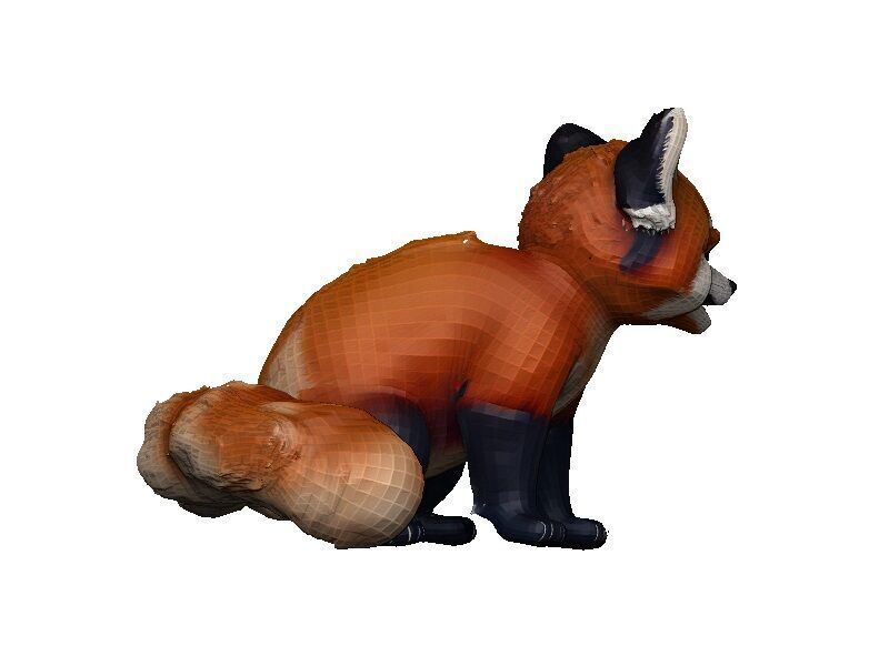 Panda Low-poly 3D model_9
