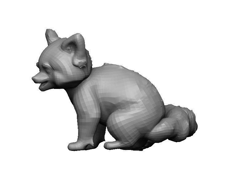 Panda Low-poly 3D model_14