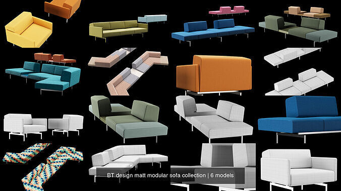 BT design matt modular sofa collection 