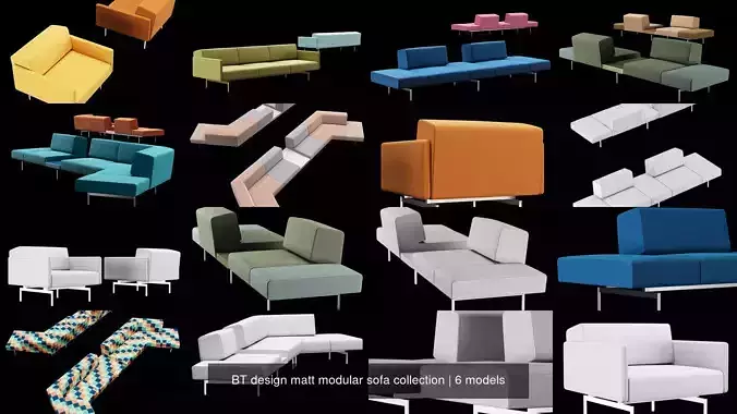 BT design matt modular sofa collection 