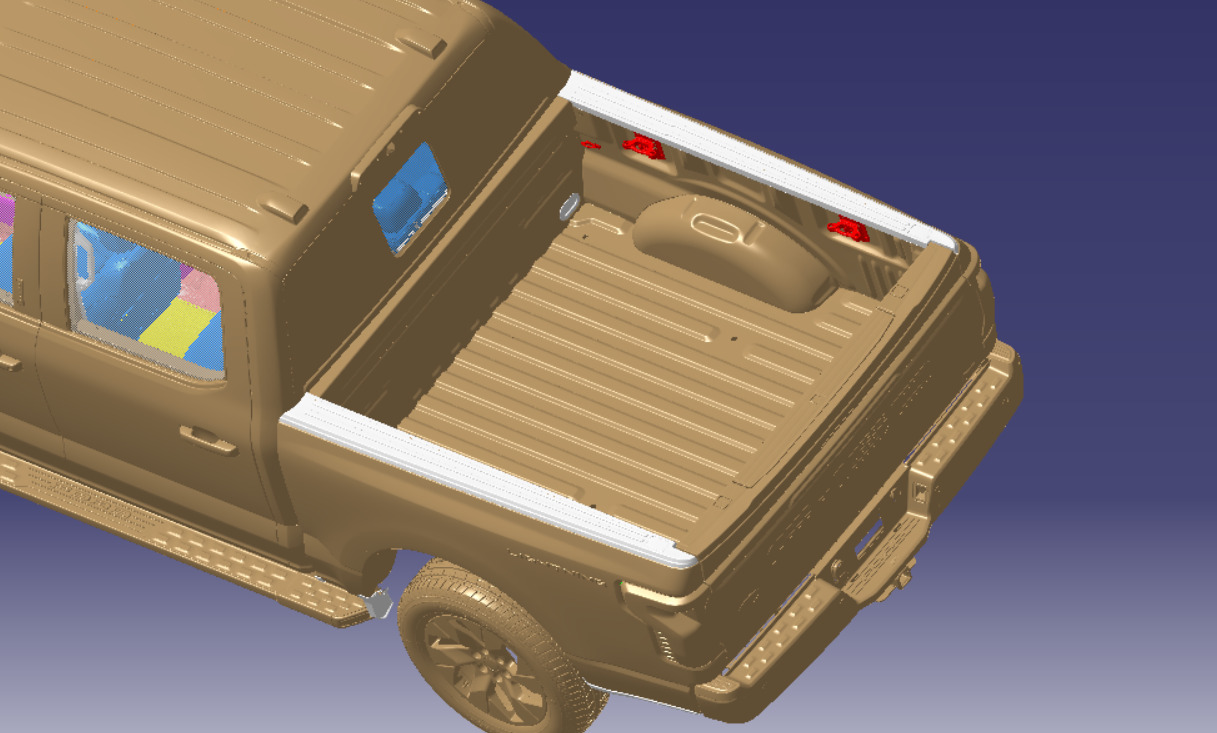  F150 Lightning 2022 Vehicle 3d scan data 3D model_3