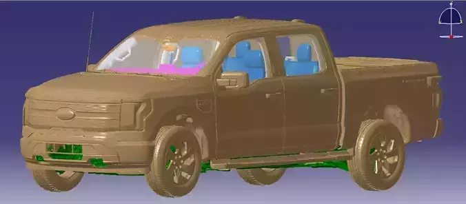  F150 Lightning 2022 Vehicle 3d scan data