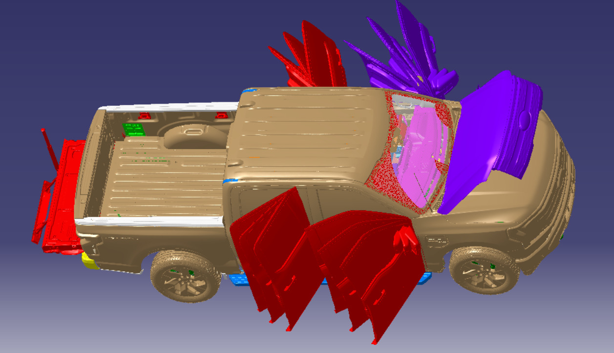  F150 Lightning 2022 Vehicle 3d scan data 3D model_4
