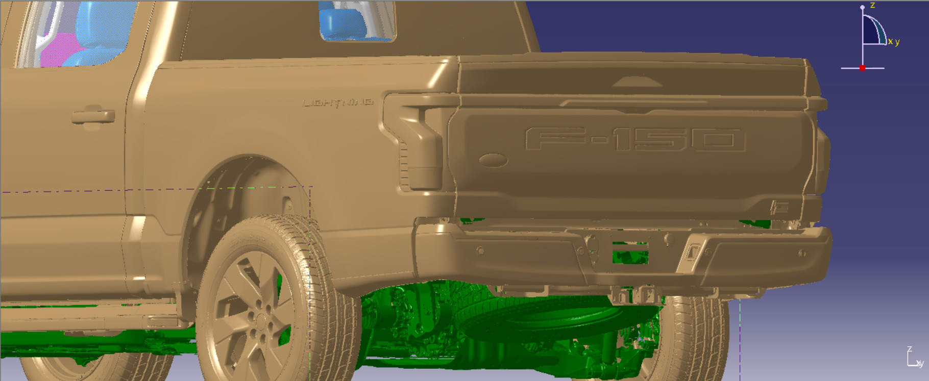  F150 Lightning 2022 Vehicle 3d scan data 3D model_1