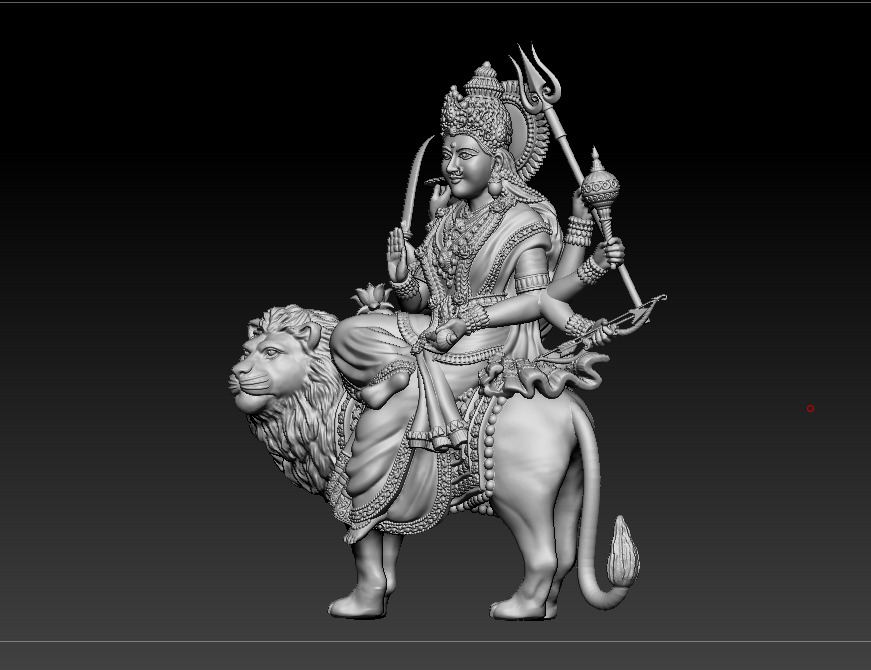 Durga maa Sherawali maa 3D print model 3D print model_6