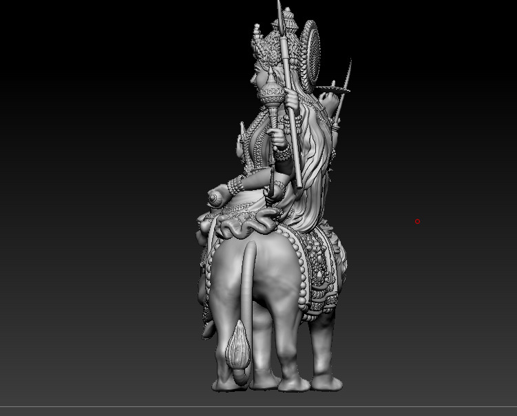 Durga maa Sherawali maa 3D print model 3D print model_9