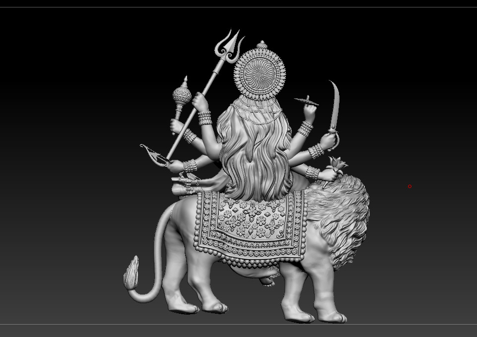 Durga maa Sherawali maa 3D print model 3D print model_12