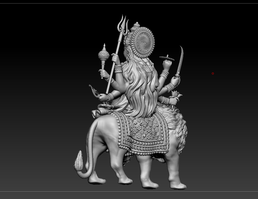Durga maa Sherawali maa 3D print model 3D print model_10