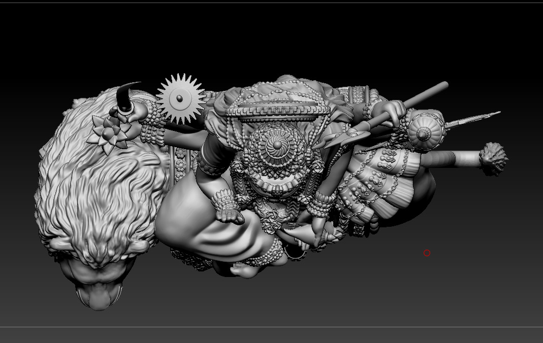 Durga maa Sherawali maa 3D print model 3D print model_20