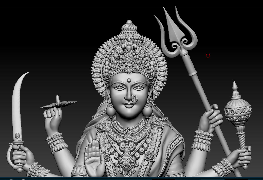 Durga maa Sherawali maa 3D print model 3D print model_3