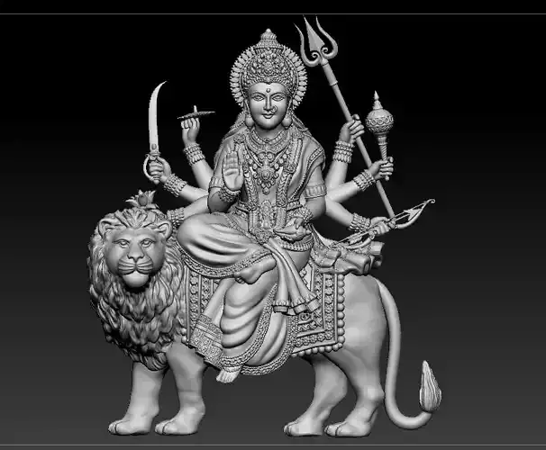 Durga maa Sherawali maa 3D print model