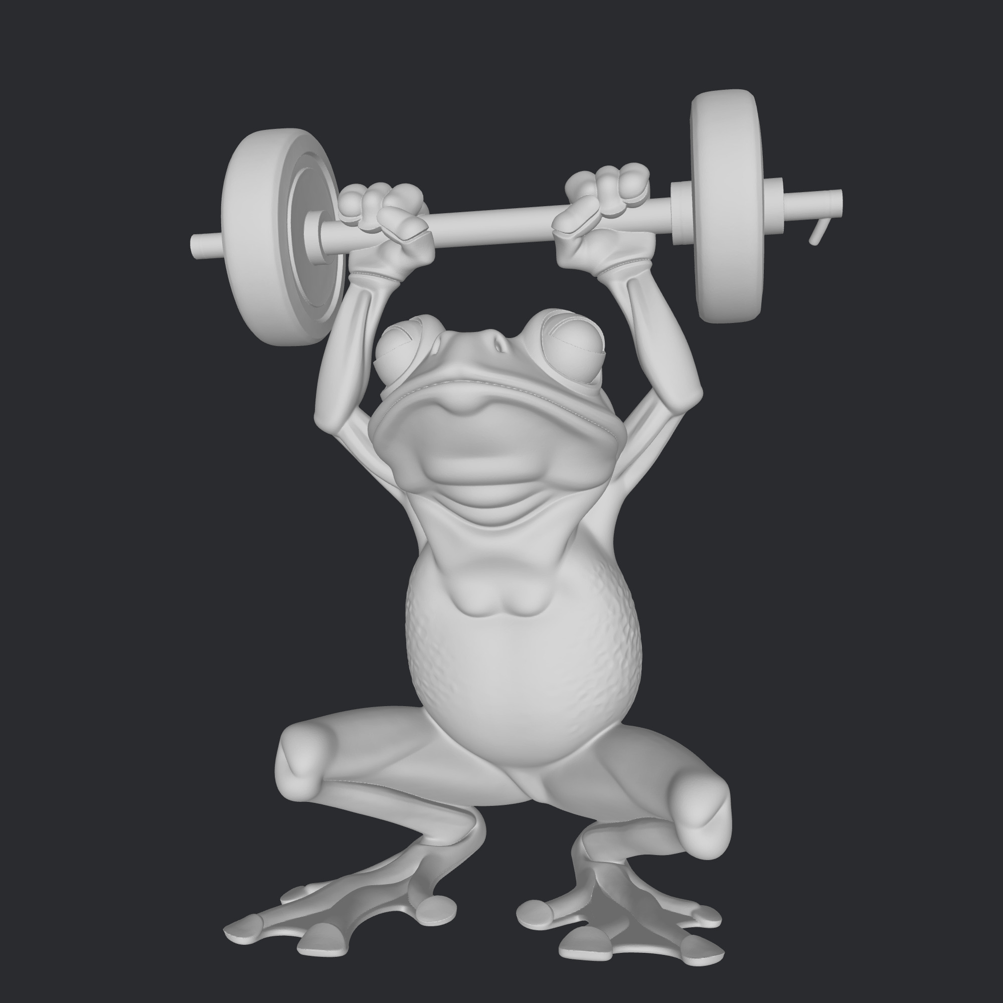 frog fitness 3D print model_3
