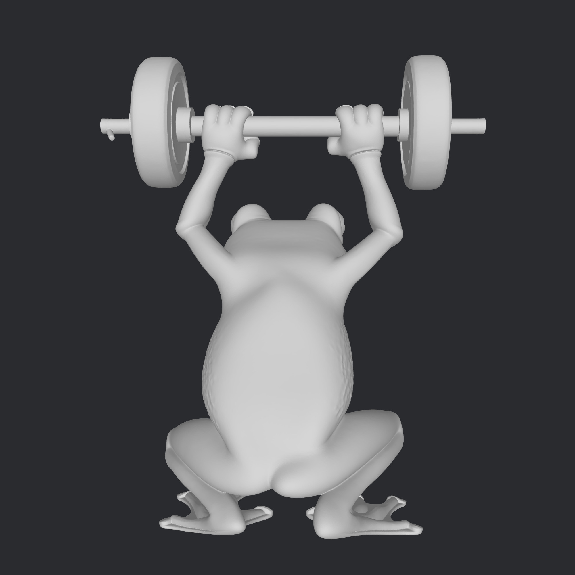 frog fitness 3D print model_2
