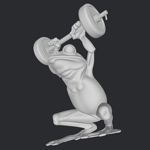 frog fitness 3D print model