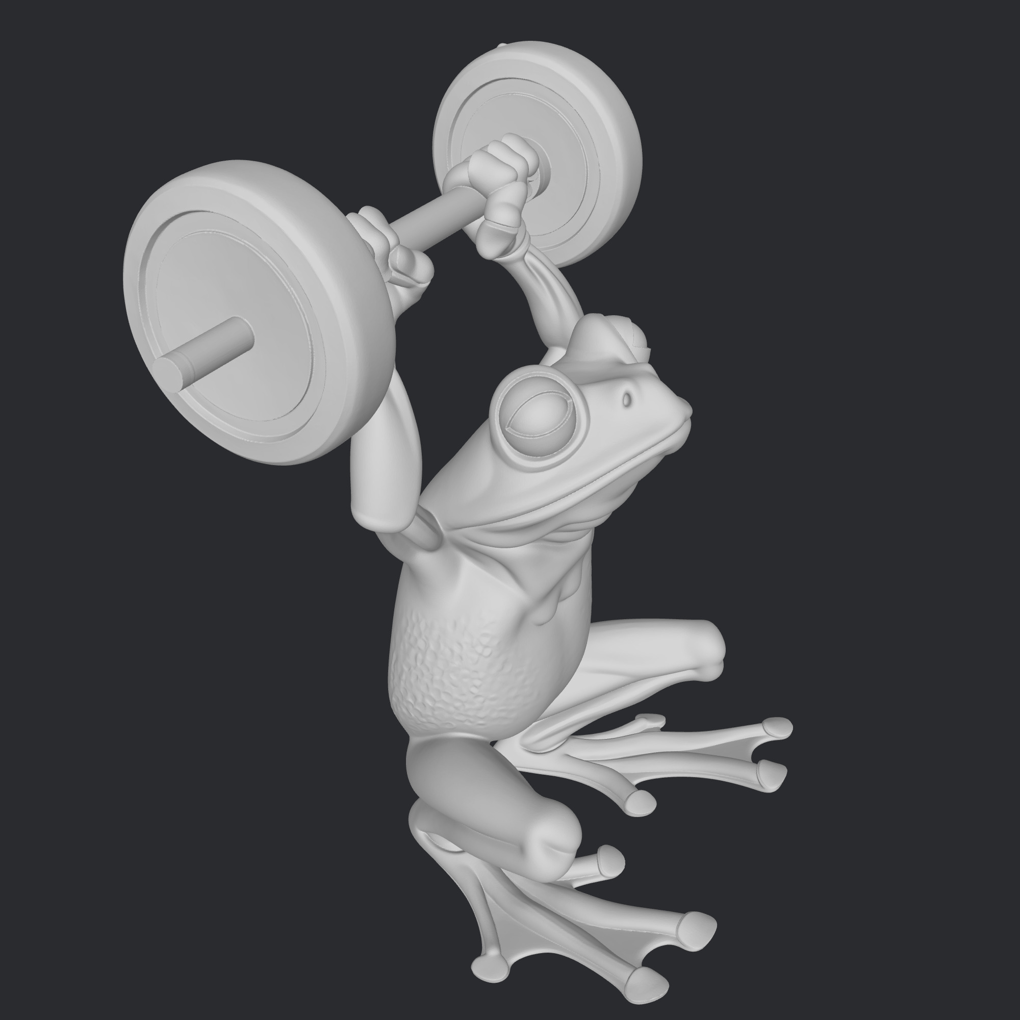 frog fitness 3D print model_4