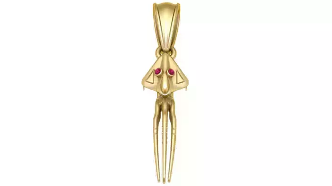 Futuristic Pendant  3D printable model     