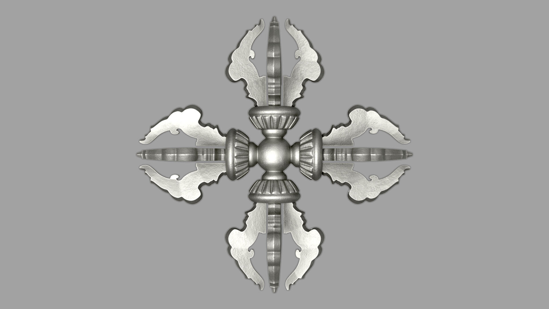 Vajra Ritual Thunderbolt Weapon 3D model_10