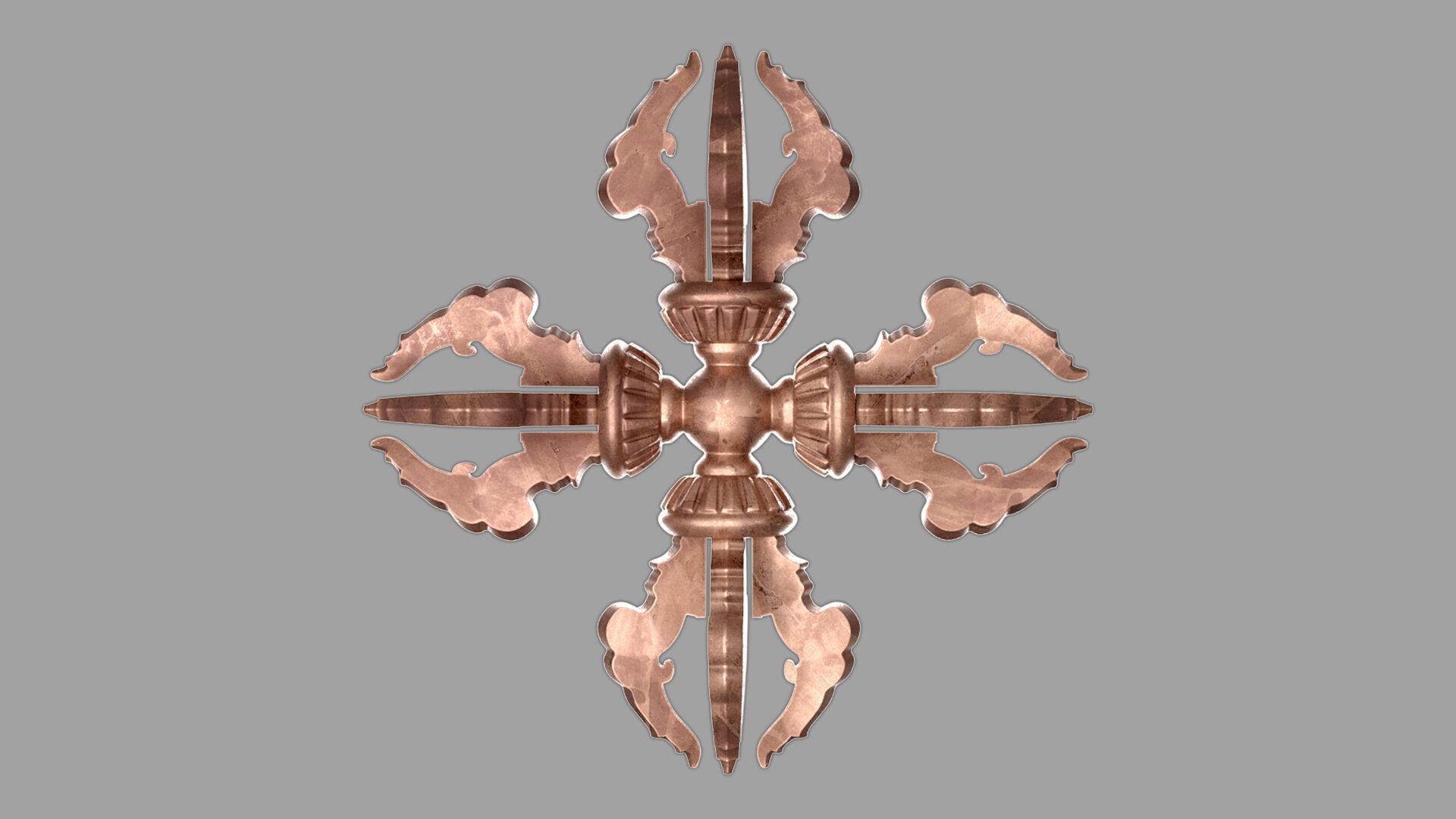 Vajra Ritual Thunderbolt Weapon 3D model_13