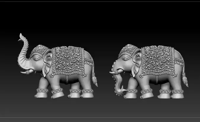 Elephant 3D-print Model 2 PIS