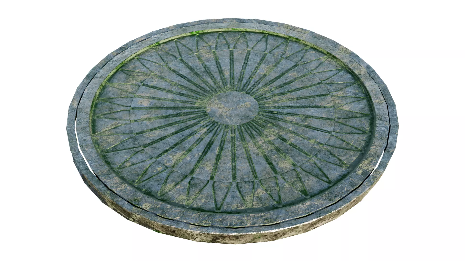 Manhole Cover Low-poly 3D model