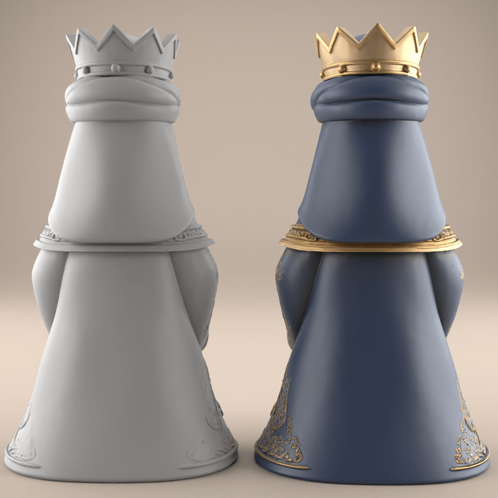 Balthazar King 3D STL File for Nativity Display 3D print model_2