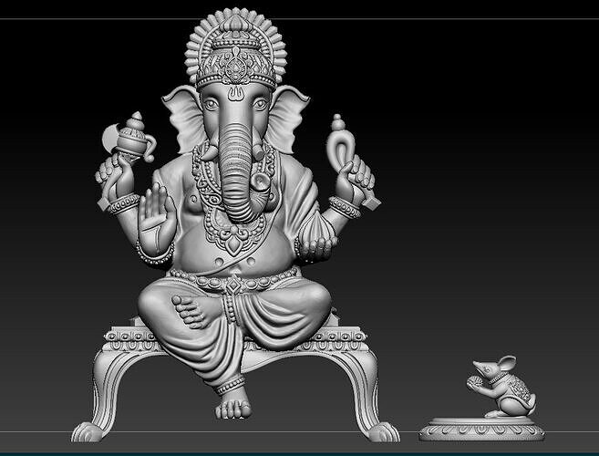 Ganesh Maharaj Artwork 3D print model