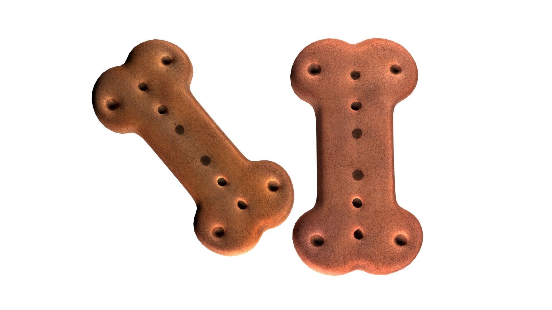 Dog food bone   Low-poly 3D model_3