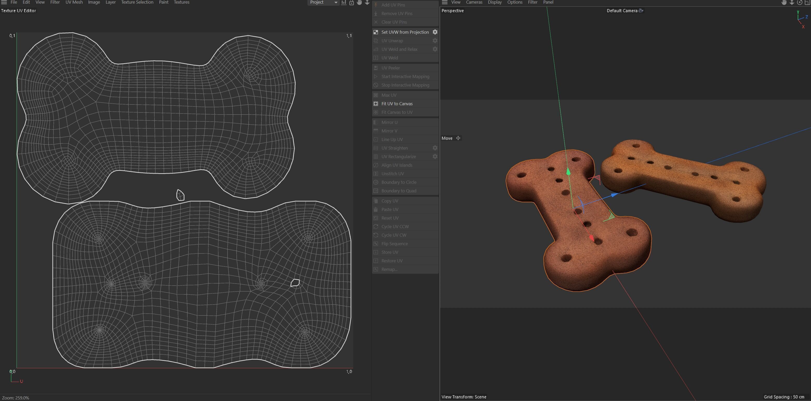 Dog food bone   Low-poly 3D model_5