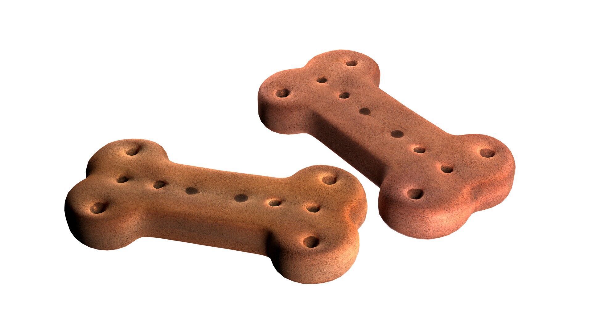 Dog food bone   Low-poly 3D model_2