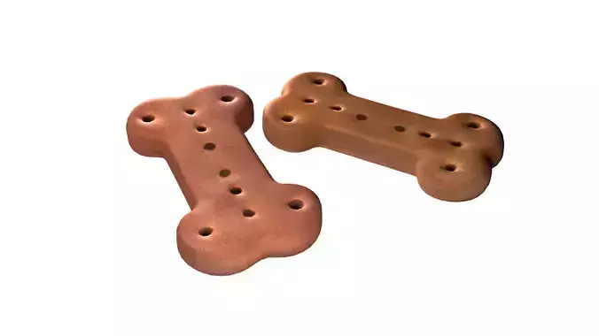 Dog food bone   Low-poly 3D model