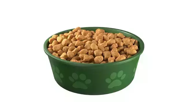 Dog food bowl   Low-poly 3D model