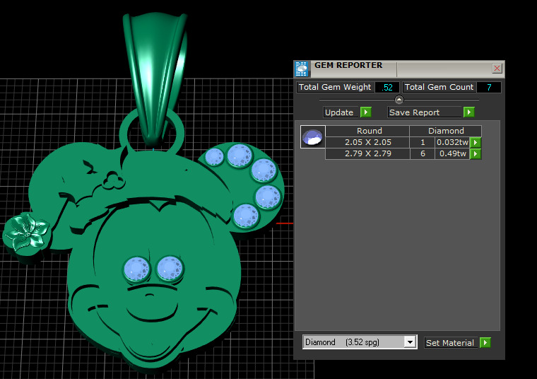 Christmas Pendant 3D printable model 3D print model_5