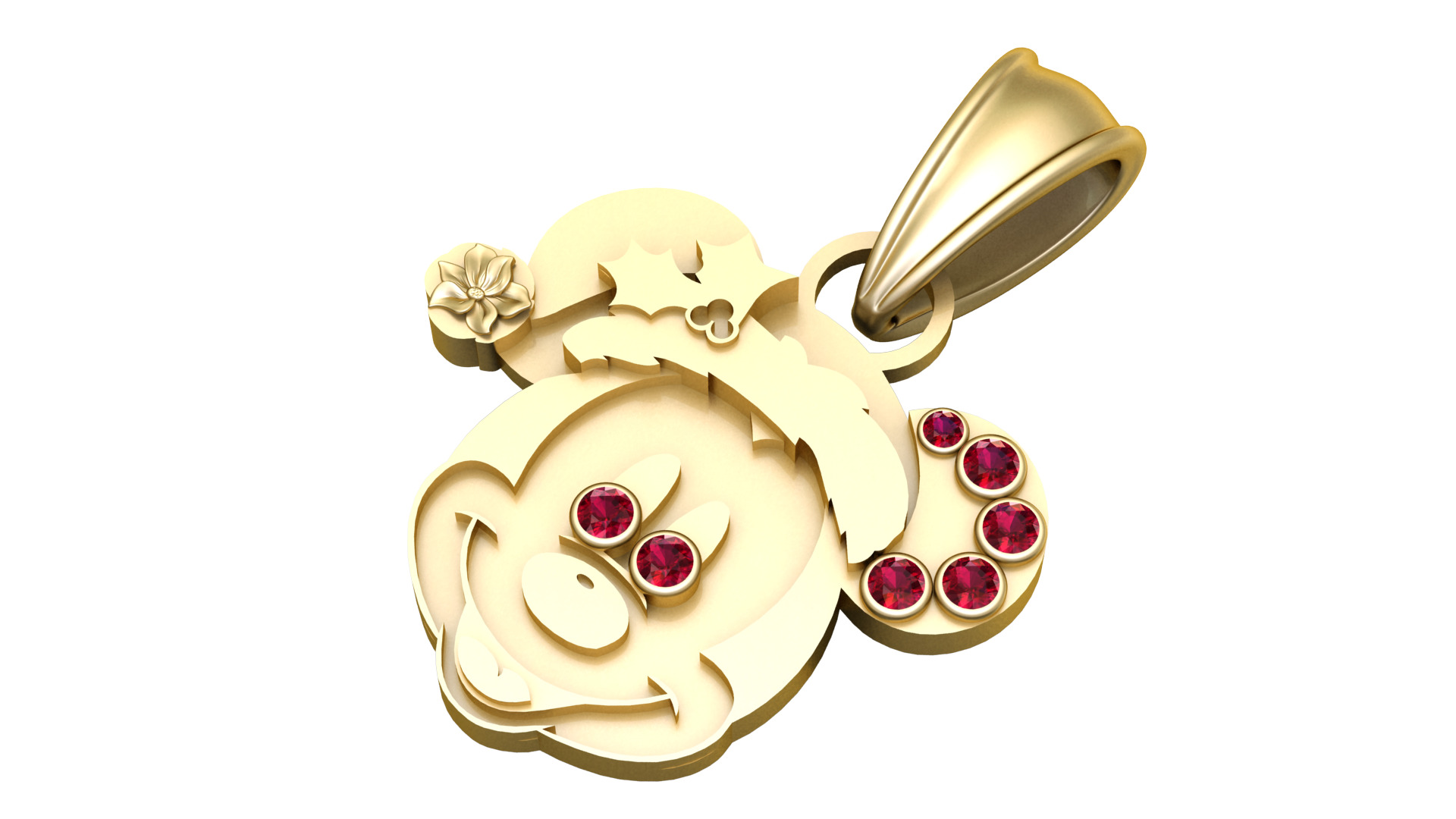 Christmas Pendant 3D printable model 3D print model_1