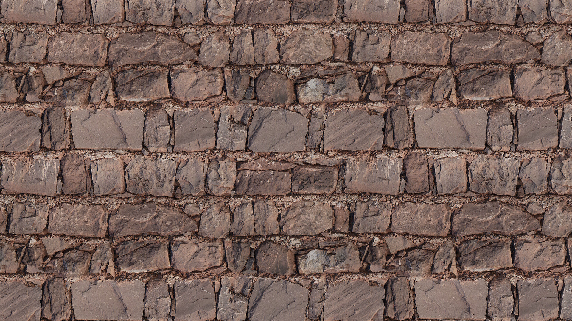 Old Stone Wall PBR  Texture_1