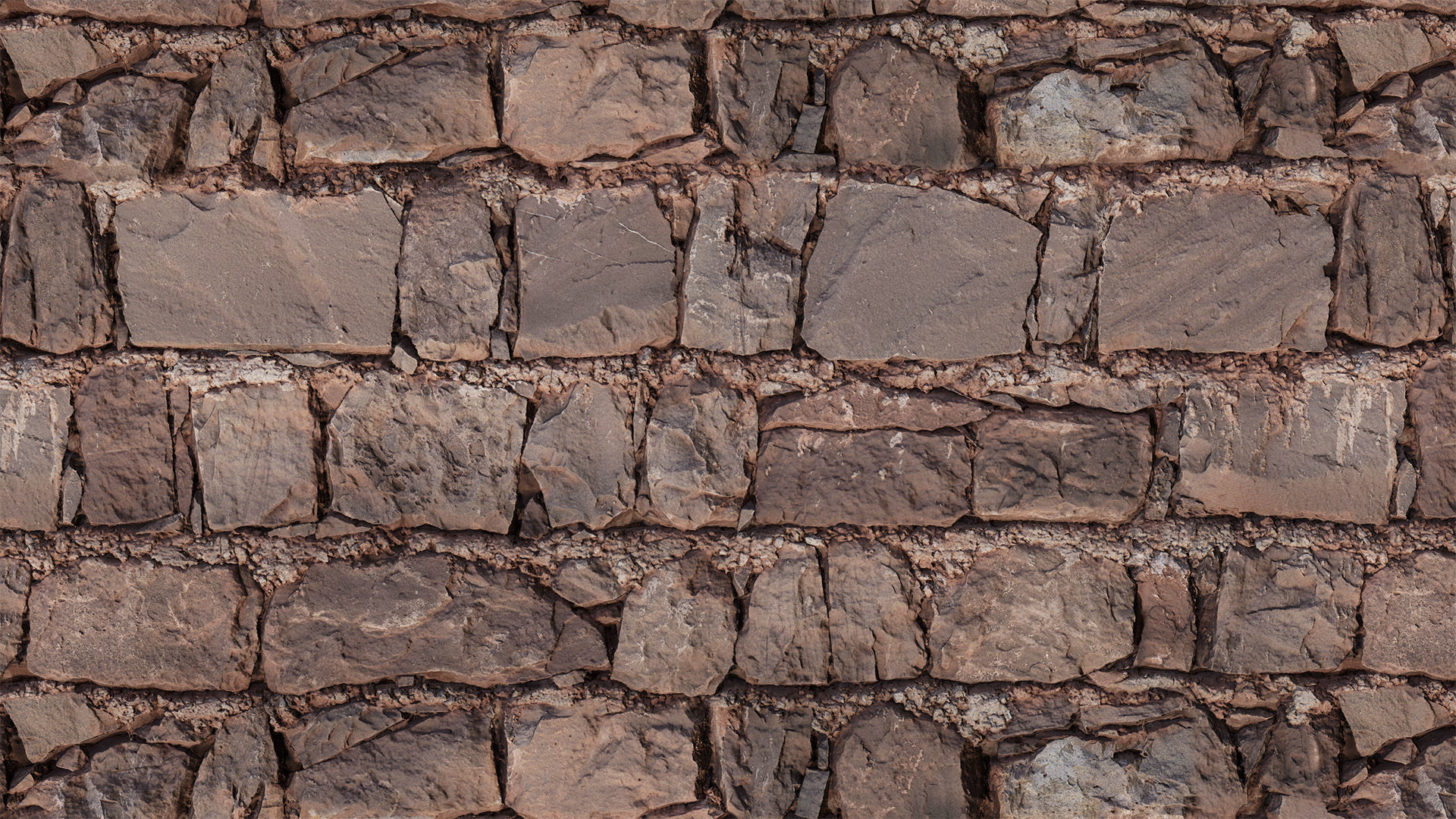 Old Stone Wall PBR  Texture_4