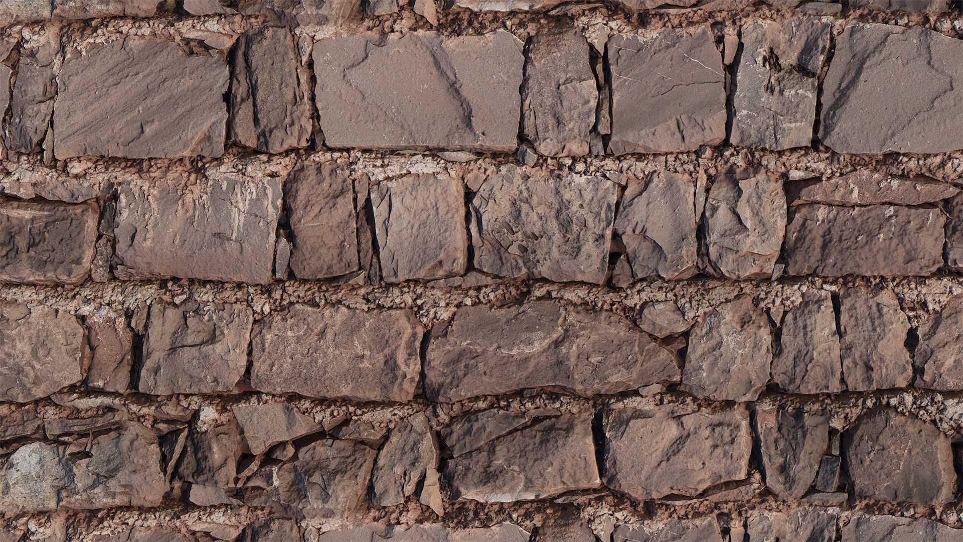 Old Stone Wall PBR  Texture_2