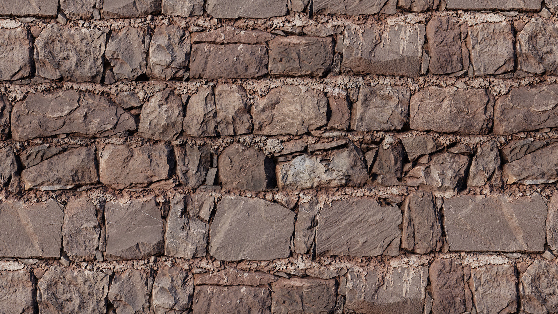 Old Stone Wall PBR  Texture_7
