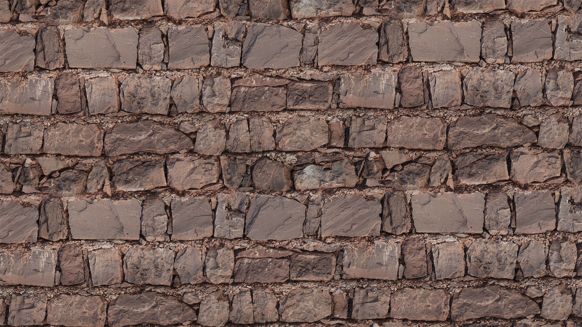 Old Stone Wall PBR  Texture_3