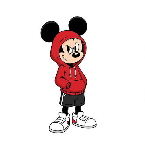 Mouse Urban Vibes Fan Art Low-poly 3D model