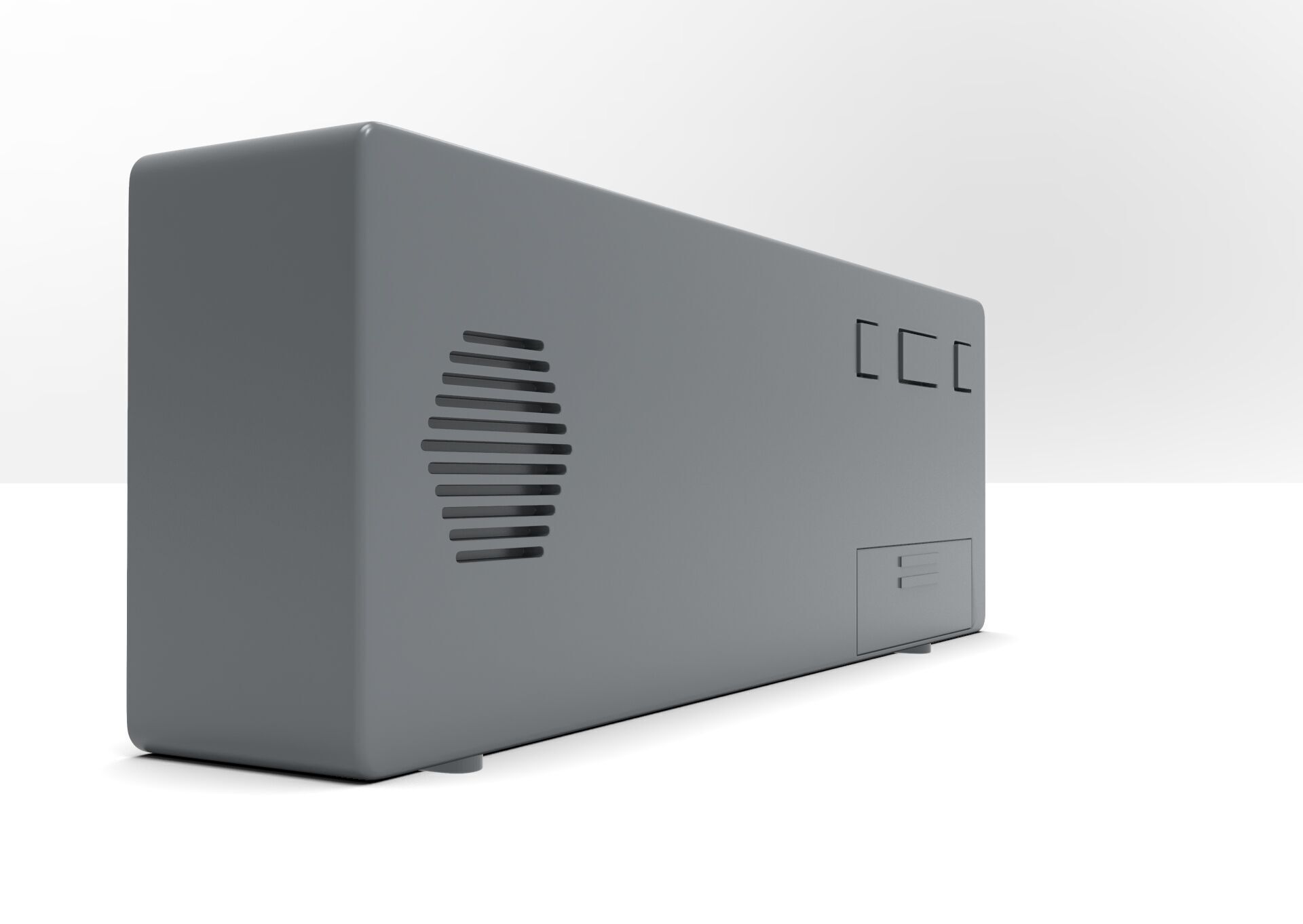 CLOCK GRAY GREEN Low-poly 3D model_5