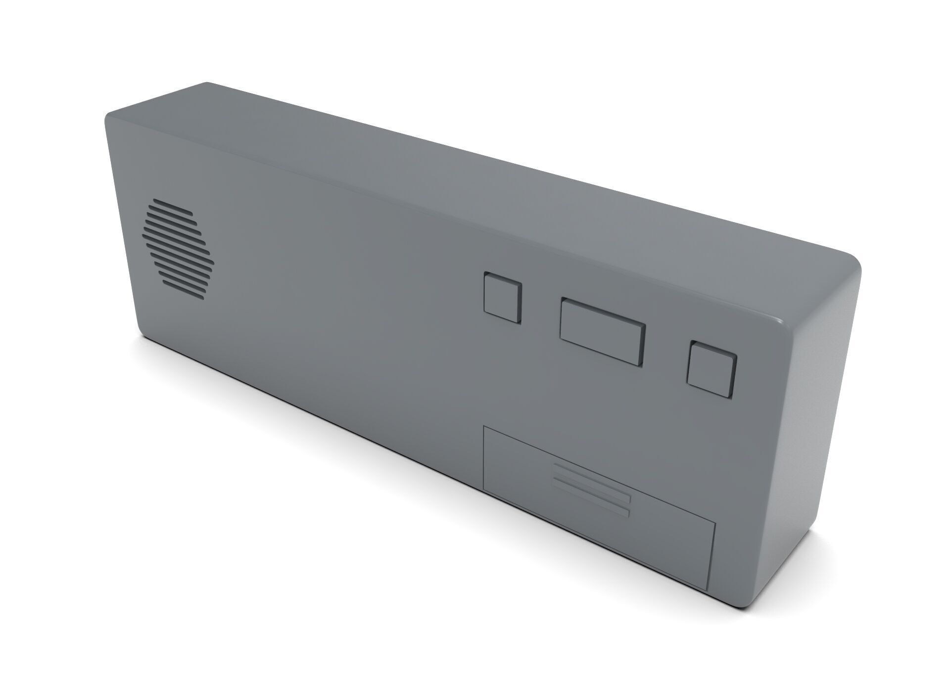 CLOCK GRAY GREEN Low-poly 3D model_7