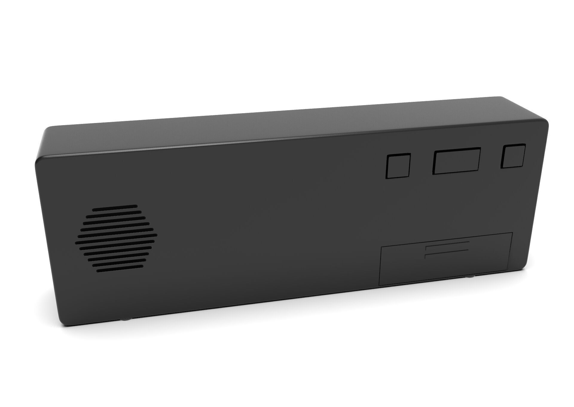 CLOCK BLACK BLUE Low-poly 3D model_7