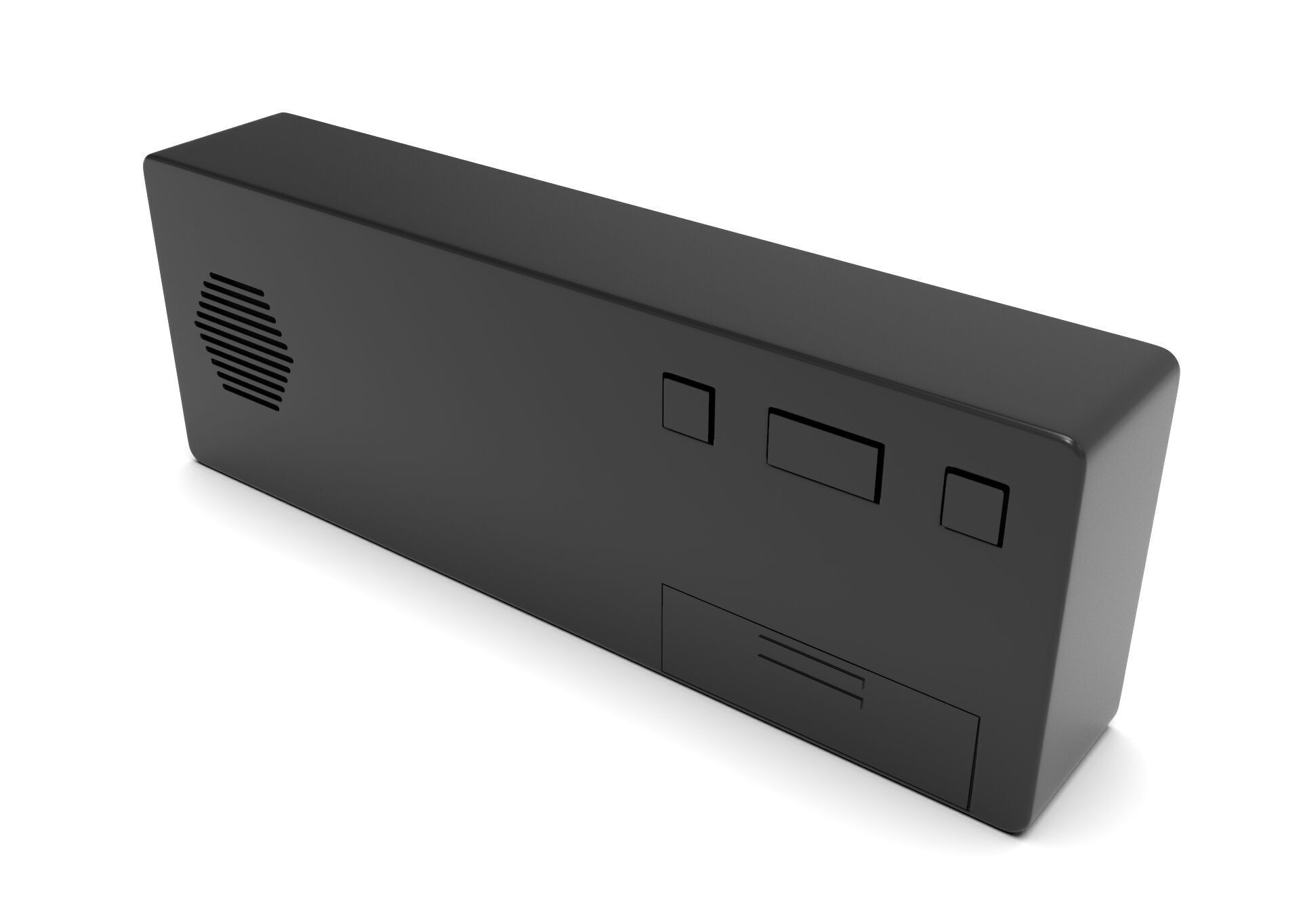 CLOCK BLACK BLUE Low-poly 3D model_8